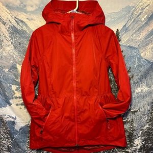 Red Lululemon raincoat, size 6